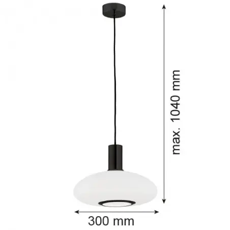 SAGUNTO PLUS 8565 lampa wisząca 1 pł. Argon