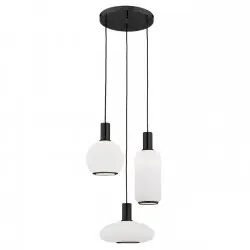 SAGUNTO PLUS 6323 lampa wisząca 3 pł. na okrągłej podsufitce Argon