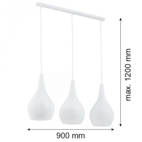 SANTANA 1408 lampa wisząca 3 pł Argon