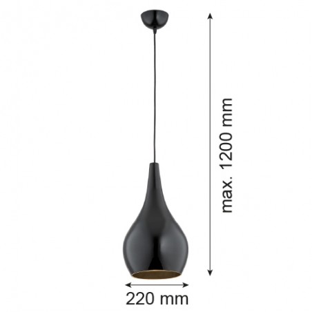 SANTANA 3997 lampa wisząca 1 pł Argon