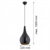 SANTANA 3997 lampa wisząca 1 pł Argon