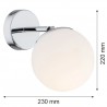SATELITE 3988 kinkiet 1 pł. Argon