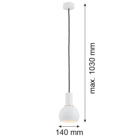 SINES 4215 lampa wisząca 1 pł. Argon