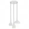SINES 1468 lampa wisząca 3 pł. na okrągłej podsufitce Argon