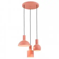 SINES 1469 lampa wisząca 3 pł. na okrągłej podsufitce Argon