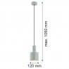 SINES 4217 lampa wisząca 1 pł. Argon