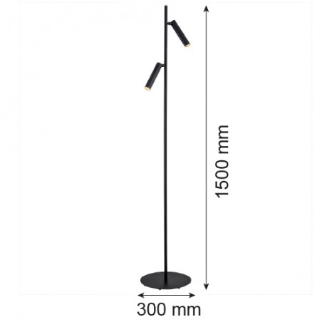TORRE 7082 lampa podłogowa 2 pł. Argon