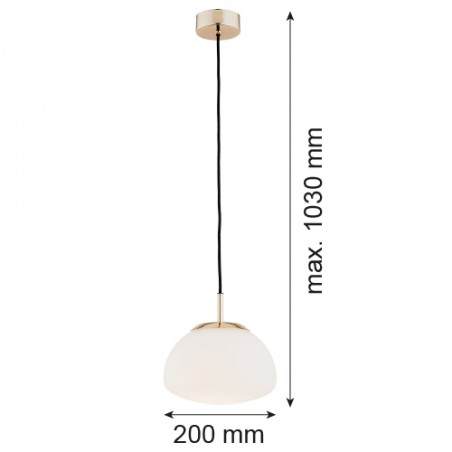 TRINI 4352 lampa wisząca 1 pł. S Argon