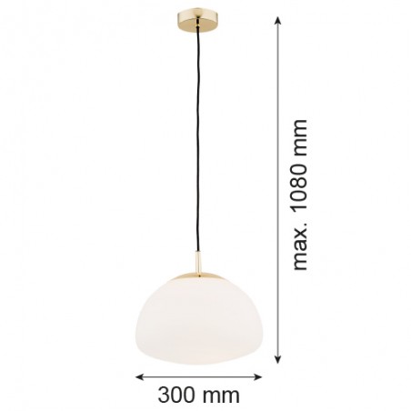 TRINI 4316 lampa wisząca 1 pł. M Argon