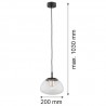 TRINI 4331 lampa wisząca 1 pł. S Argon