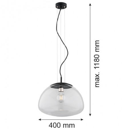 TRINI 4351 lampa wisząca 1 pł. L Argon