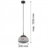 TRINI 4333 lampa wisząca 1 pł. S Argon