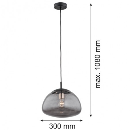 TRINI 4334 lampa wisząca 1 pł. M Argon
