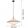 TROY 4282 lampa wisząca 1 pł. Argon