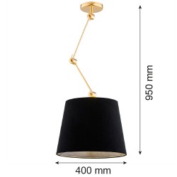 ZAKYNTOS PLUS 4896 lampa wisząca 1 pł. Argon