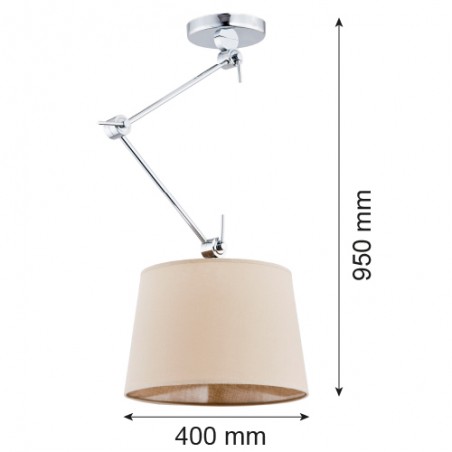 ZAKYNTOS 3549 lampa wisząca 1 pł. Argon