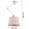 ZAKYNTOS 3549 lampa wisząca 1 pł. Argon