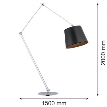 ZAKYNTOS BIS 3952 lampa podłogowa 1 pł. Argon