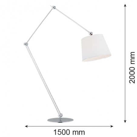 ZAKYNTOS BIS 3953 lampa podłogowa 1 pł. Argon