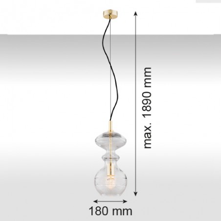 BILBAO  4203 lampa wisząca 1 pł. Argon