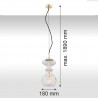 BILBAO  4203 lampa wisząca 1 pł. Argon