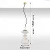 BILBAO 4203 lampa wisząca 1 pł. Argon