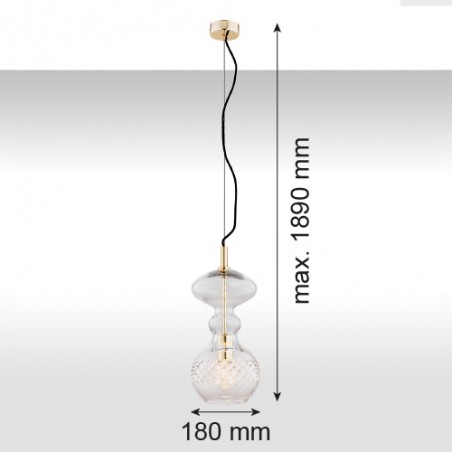 BILBAO  4204 lampa wisząca 1 pł. Argon