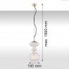 BILBAO  4204 lampa wisząca 1 pł. Argon