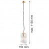 DEPORTIVO 4742 lampa wisząca 1 pł. Argon
