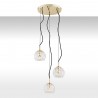 OVIEDO 1463 lampa wisząca 3 pł. na okrągłej podsufitce Argon