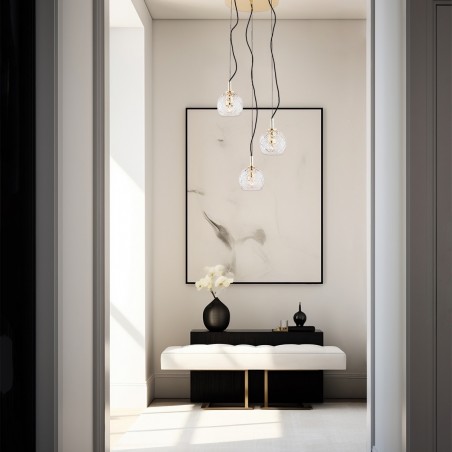 OVIEDO 1463 lampa wisząca 3 pł. na okrągłej podsufitce Argon