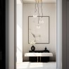 OVIEDO 1463 lampa wisząca 3 pł. na okrągłej podsufitce Argon