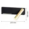 JASPER 1050 kinkiet 2 pł. Argon