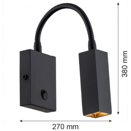 ROCKSTAR 4758 kinkiet 1 pł. Argon