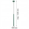 RIO 8333 lampa wisząca 1 pł. Argon