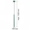 RIO 8333 lampa wisząca 1 pł. Argon
