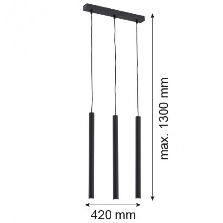 ETNA PLUS 6179 lampa wisząca 3 pł. Argon