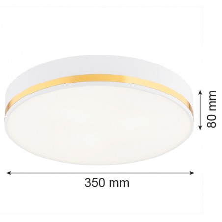 AMORE 7035 plafon 2 pł. średni Argon