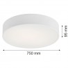 DARLING 2534 plafon 6 pł. XXL Argon