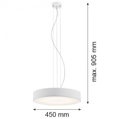 DARLING LED 3351 lampa wisząca duża 1 pł. led Argon