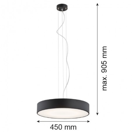 DARLING LED 3352 lampa wisząca duża 1 pł. led Argon