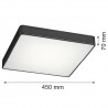 ONTARIO LED 3577 plafon duży led Argon
