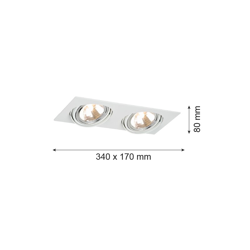 OLIMP 785 oprawa stropowa 2 pł. Argon