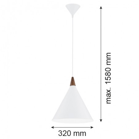 KEGEL 8631 lampa wisząca 1 pł. L Argon