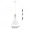 KEGEL 8632 lampa wisząca 1 pł. L Argon