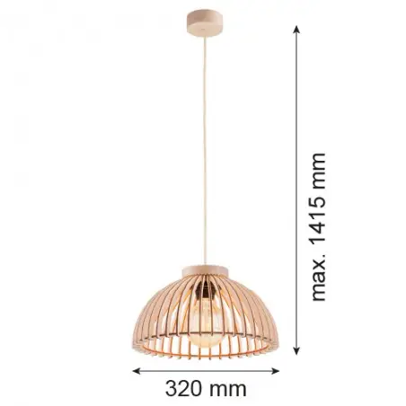 TRE 8633 lampa wisząca 1 pł. Argon
