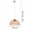 TRE 8633 lampa wisząca 1 pł. Argon