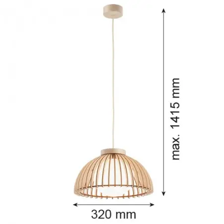 TRE 8634 lampa wisząca 1 pł. Argon
