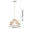 TRE 8634 lampa wisząca 1 pł. Argon