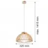 TRE 8634 lampa wisząca 1 pł. Argon